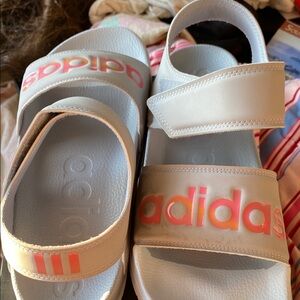 Adidas  grey and Pink Sandals